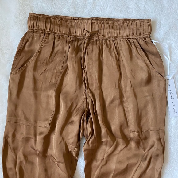 ✅NWT Young fabulous and broke Satin joggers - Picture 3 of 6